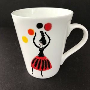 Fragonard Perfume France Circus Horse Dancer Juggler Porcelain Coffee Mug